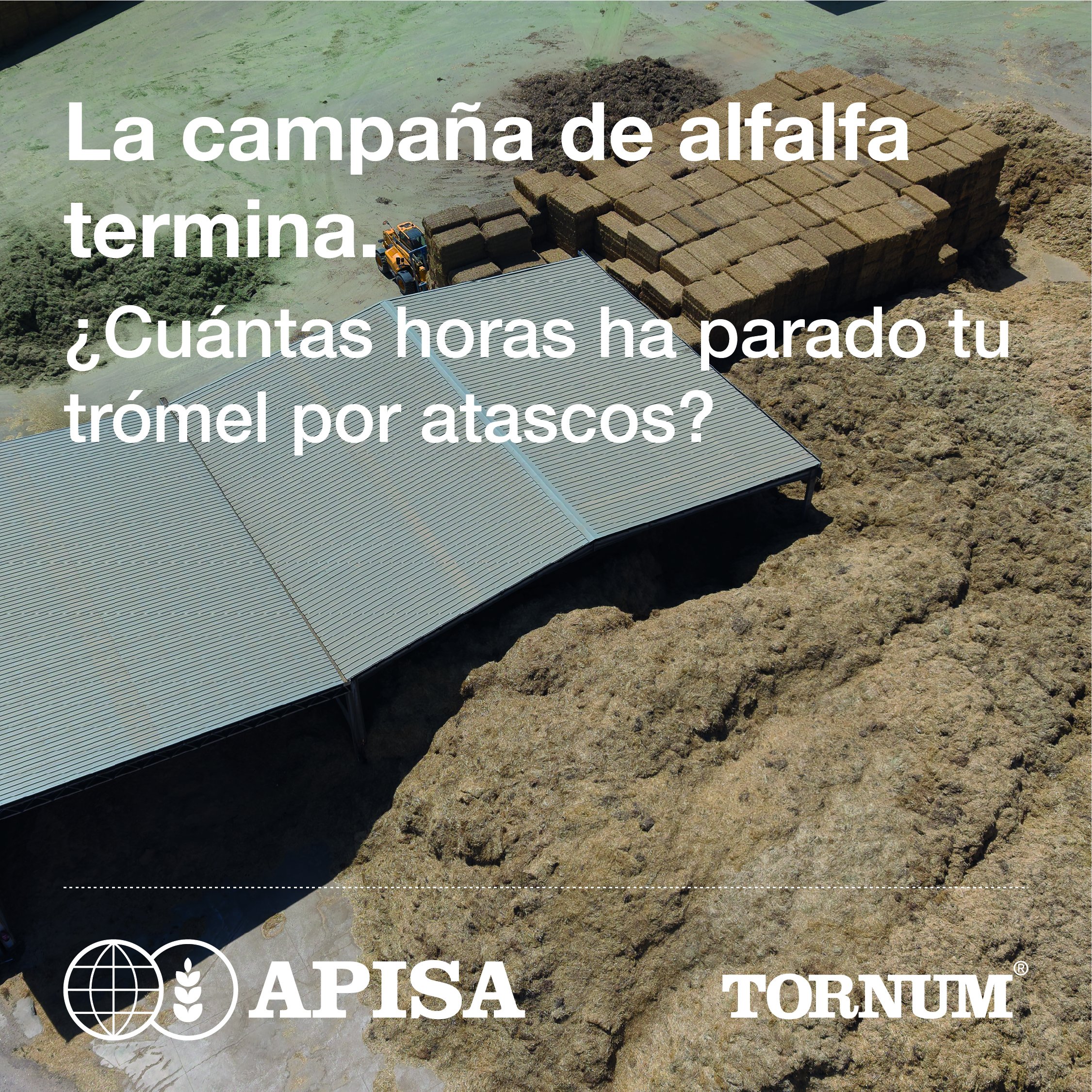 Atascos en el trómel: acopio de alfalfa en una planta deshidratadora