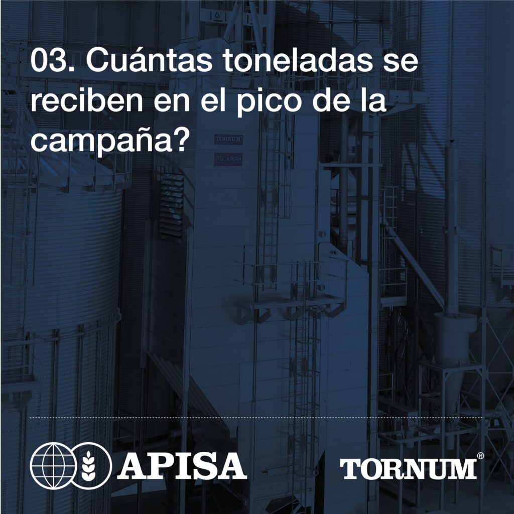 03. ¿Cuántas toneladas se reciben en el pico de la campaña?