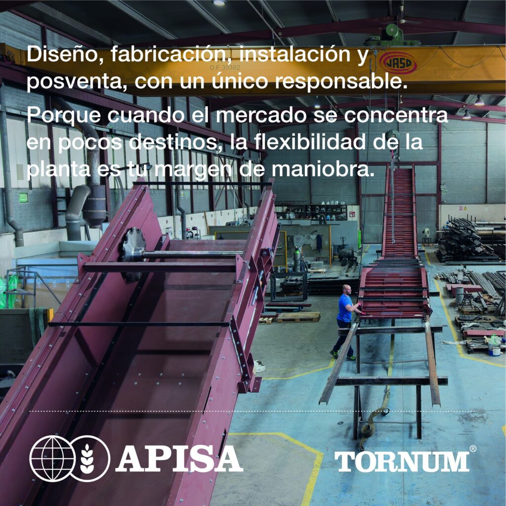 Taller de fabricación de APISA con transportadores en montaje